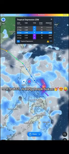 new leaks😝 walang pasok bukas!!! naging bagyo na Ang lpa kanina umaga is lpa lang ito pero how many hours naging ganap na bilang td💅😍 keep safe all #walangpasok#bagyo#fyp#trending#viral