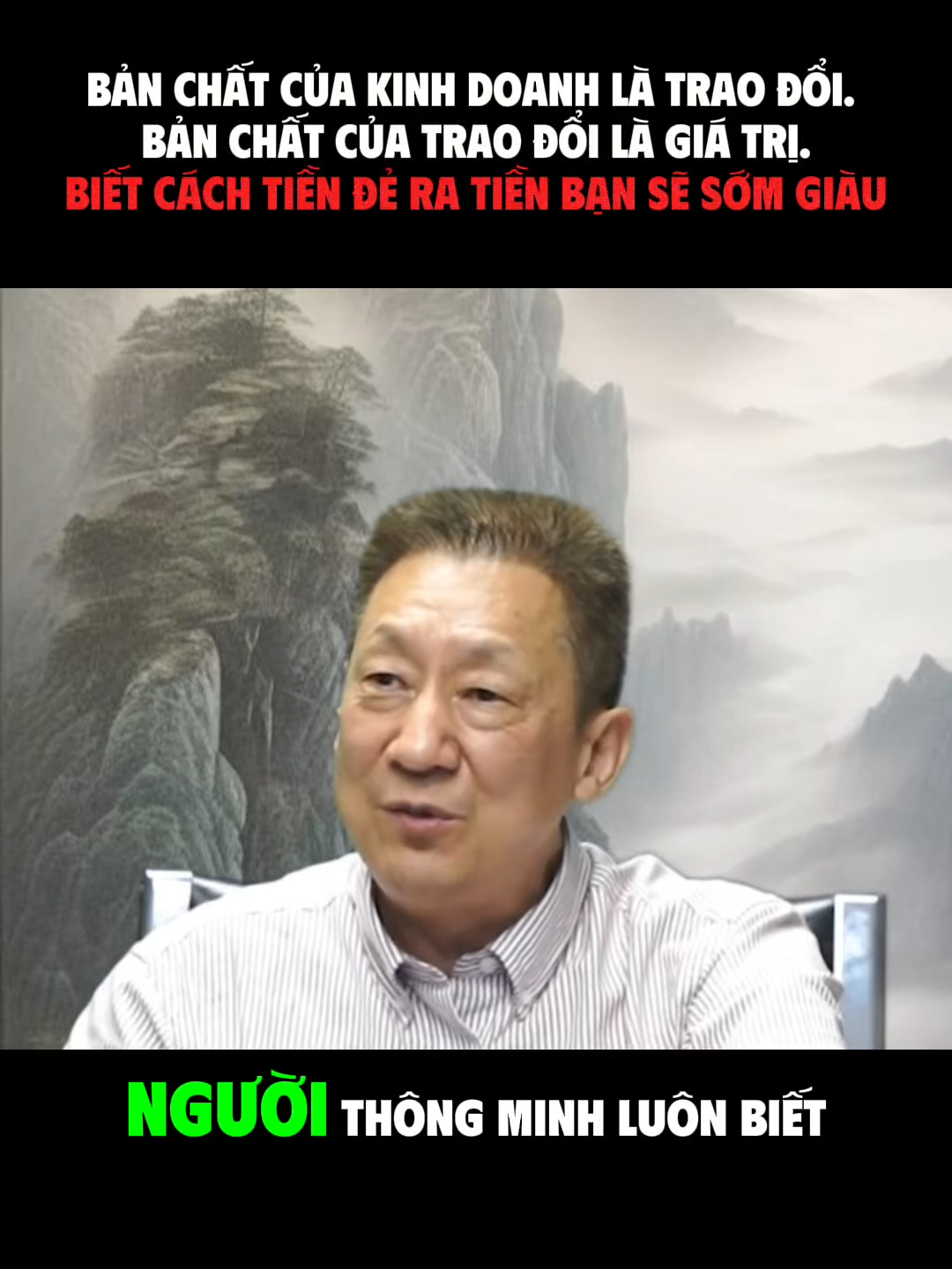 Bản chất của kinh doanh là trao đổi. Bản chất của trao đổi là giá trị. Khi bạn nắm rõ nguyên lý này, sẽ thấy không có thương vụ nào là bất khả thi – quan trọng là biết đổi giá trị nào lấy giá trị nào #trituecuocsong #trithuctinhhoaviet #banchatconnguoi #tuduykinhdoanh