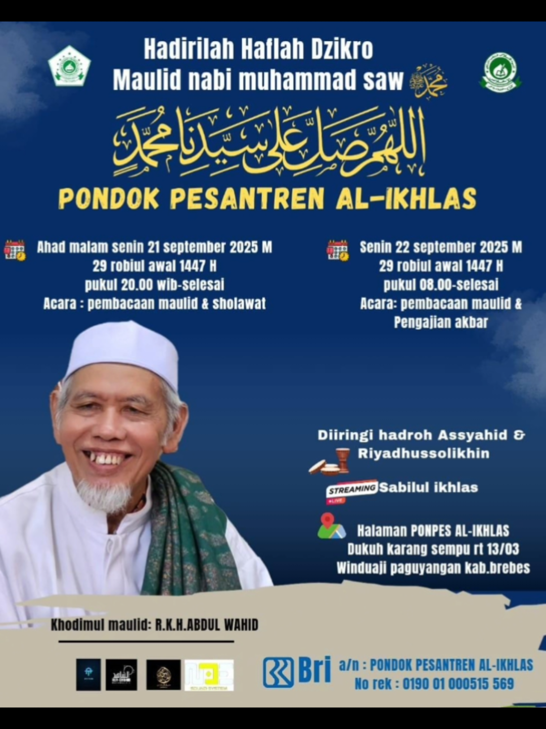 selamat datang  saudara seiman dan sebangsa dengan wasiat kanjeng Nabi Muhammad SAW #maulidnabi #mahalulqiyam #sholawat #kyai #pengajian @balaneGuse @Aziz Amigo 86 @bedilah @zaqi @~Ali @Deva Bagaskara @sintagusahmad @Al Hadi @br.user123 @Banyu Laut @D 041 BU @fachru684 @Hito @Lintang✨ @SIDHULL @Andi_Ayutenda94 @Yitno uyit