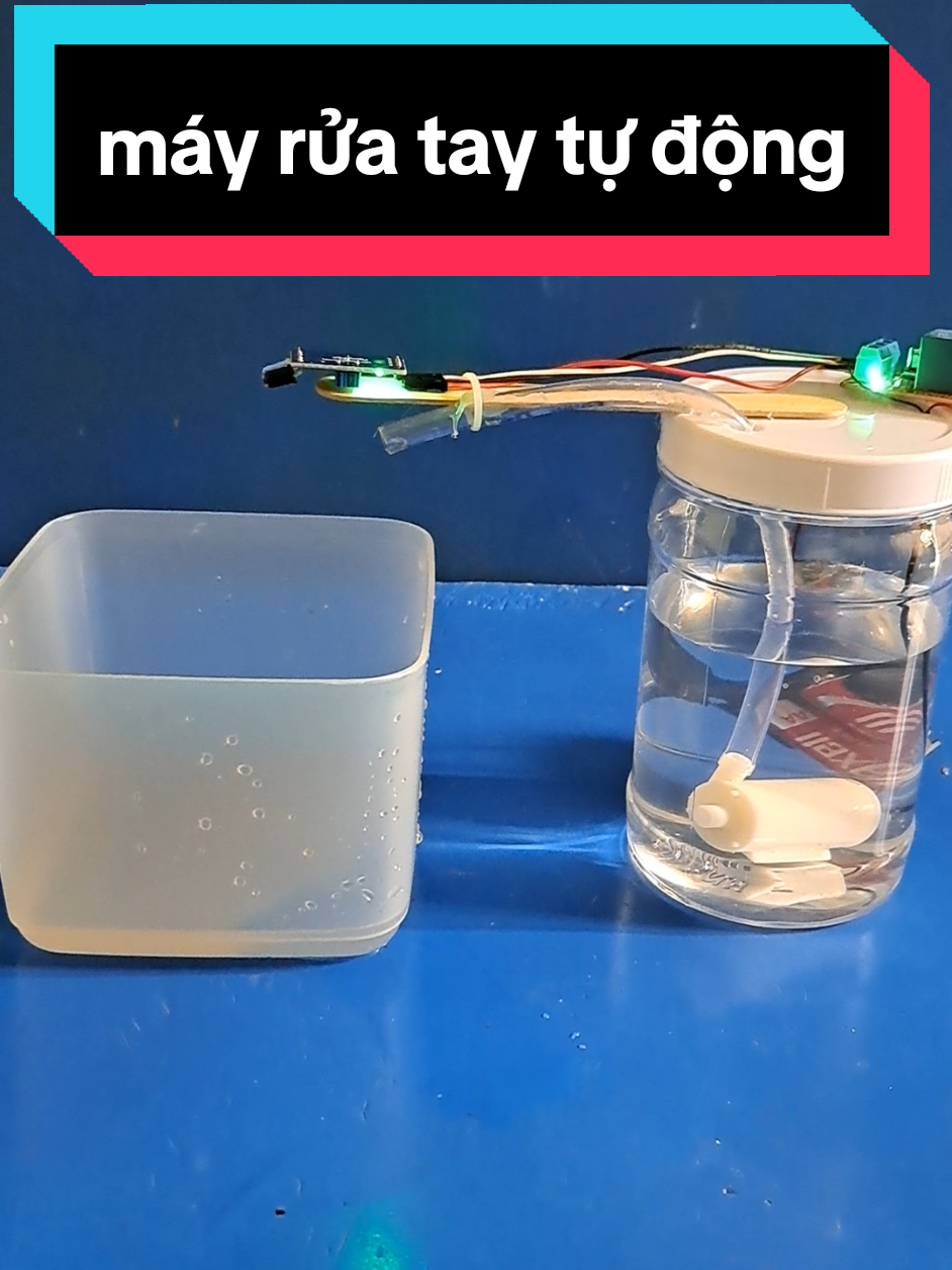 Sản Phẩm STEM/STEAM: mô hình máy rửa tay tự động #sanphamstem #môhìnhstem #giaoducstem #mayruataythongminh #ytuongstem 