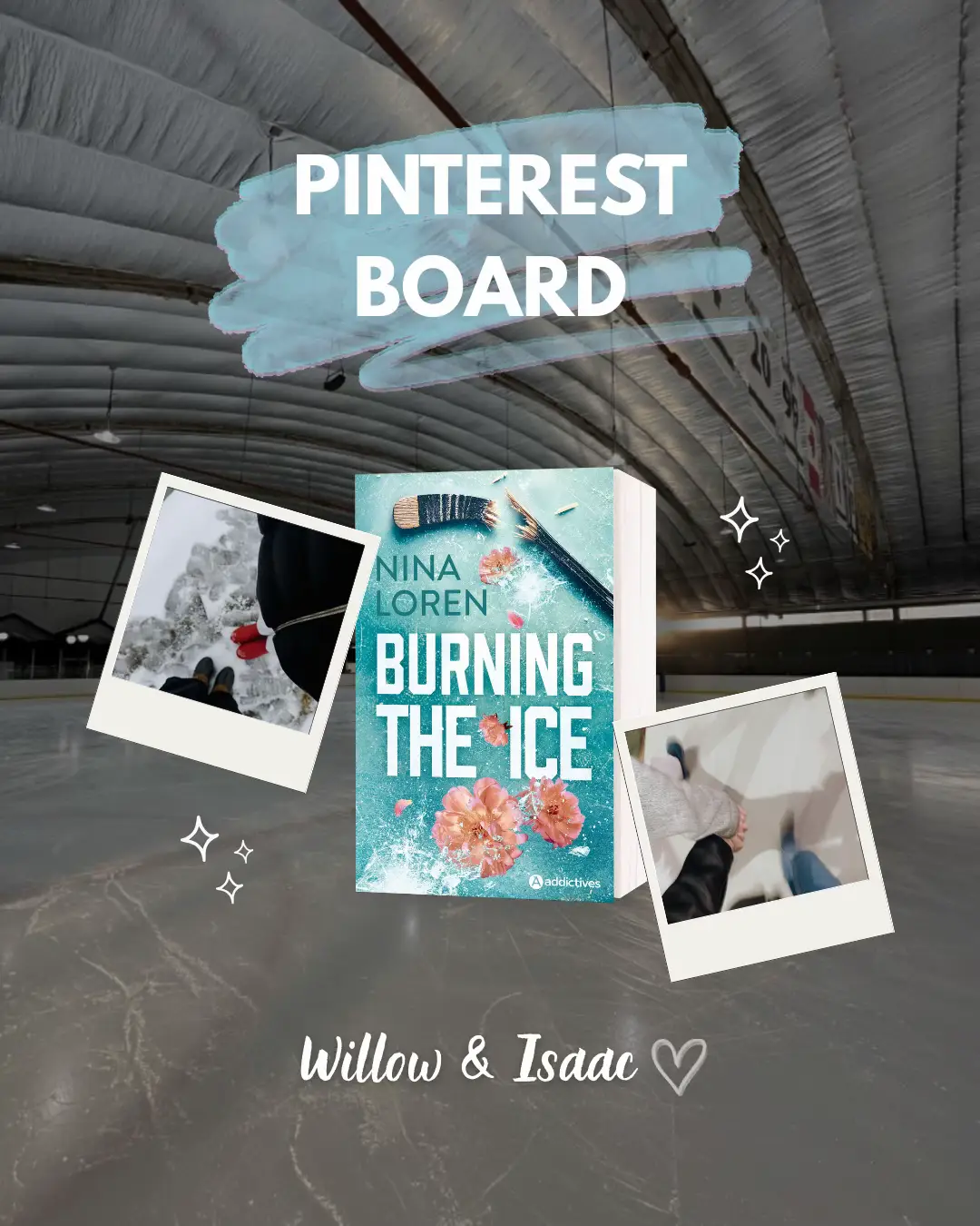 Plongez dans l'univers de Burning The Ice de Nina Loren !  Déjà disponible en librairie et en numérique 💙​ #BookTok #addictives #romance #livres #hockey 