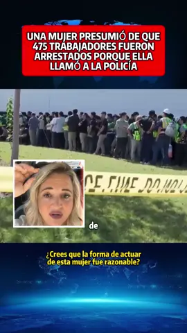 UNA MUJER PRESUMIÓ DE QUE 475 TRABAJADORES FUERON ARRESTADOS PORQUE ELLA LLAMÓ A LA POLICIA.#crime #court #fyp #news #spanglish #courtroom #criminal 