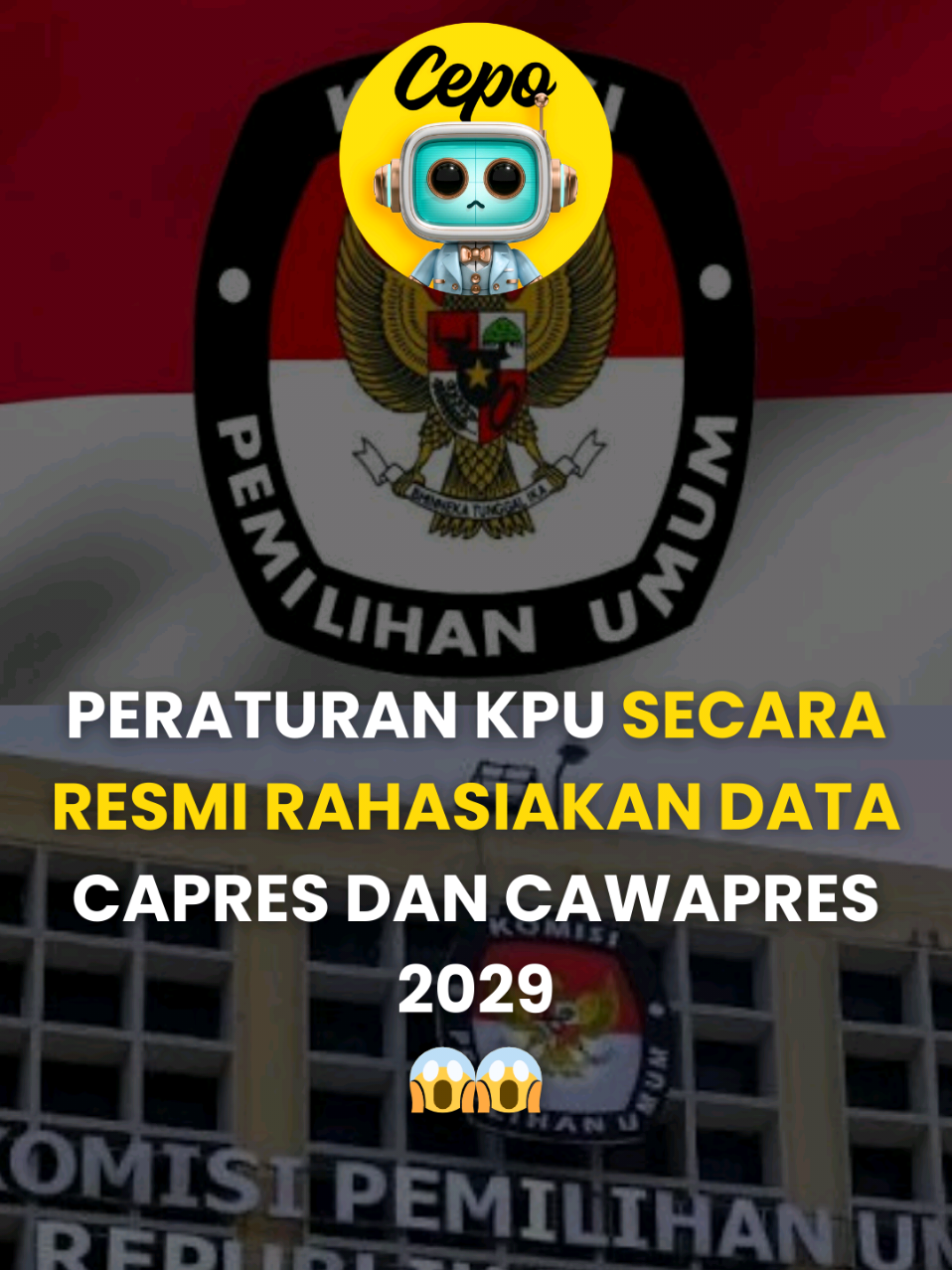 KPU secara resmi bilang ada 16 dokumen Capres-Cawapres yang dirahasiain!  Halah! Rakyat berhak tau, biar jelas siapa yang harus kita pilih!  😡🧐 #fyp #fypシ゚viral #fypage  #KPU #pemilu 