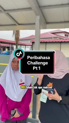 Part 1 Peribahasa Challenge | Kalini cuba teka akak pergi  sekolah mana pula? Dorang kata peribahasa ni susah betulke?  #akakbelanja #bello #belanja #peribahasa #student 