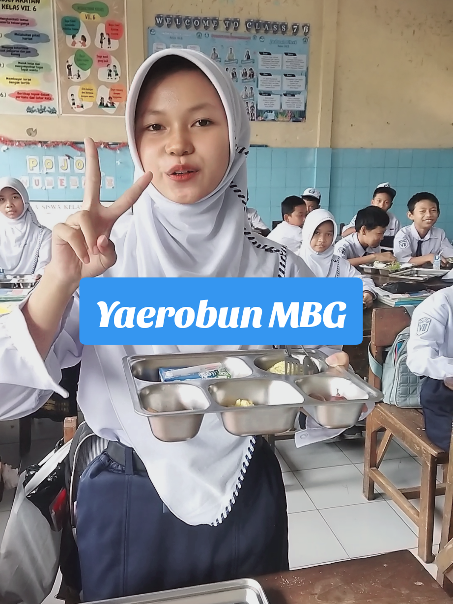Yaerobun oneureun MBG.. Yareuuu #mbg #makanbergizigratis #siswasmp #smpn1sragi #pekalongan 