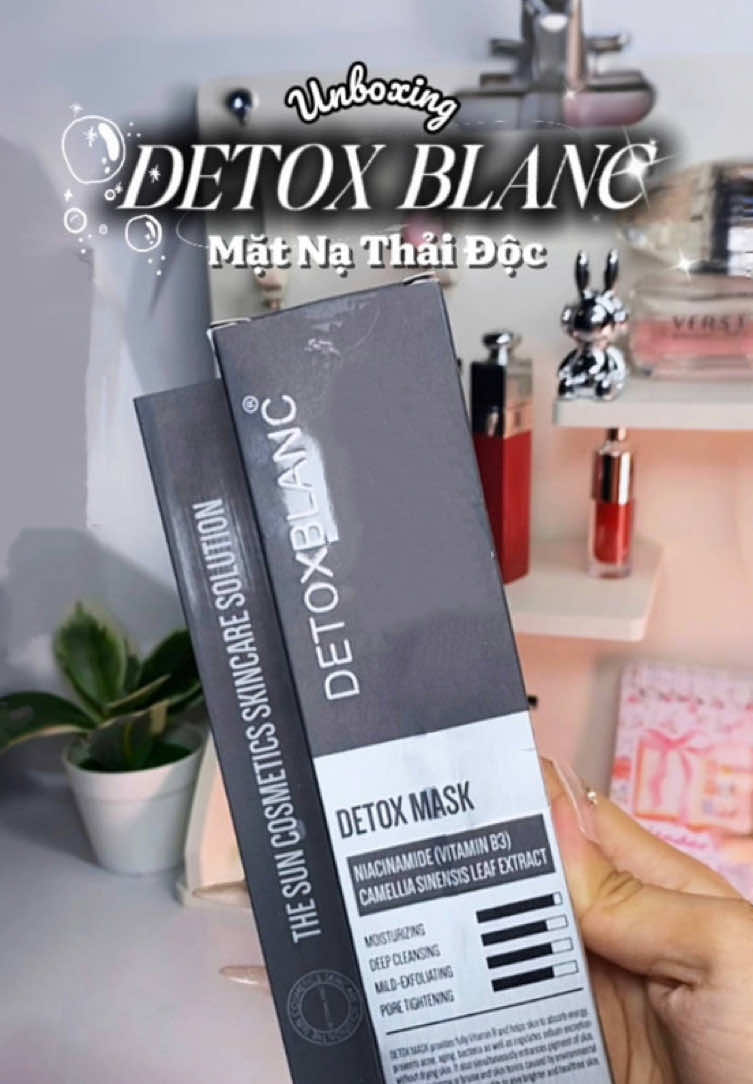 Bí quyết để lỗ chân lông ‘thở’ và hạn chế mụn ẩn – mặt nạ detox chính là chìa khóa #detoxblanc #kiềm_dầu #dadau #mask#masral