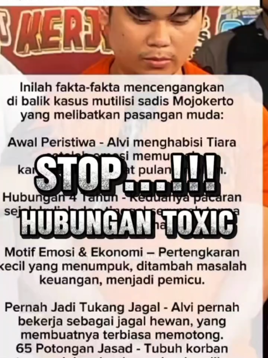 Ciri-ciri hubungan toxic itu banyak: • Kamu nggak bebas jadi diri sendiri • Setiap keputusan harus lewat dia • Dikit-dikit dicurigain, dicek HP, dituduh selingkuh • Dibentak, diremehkan, bahkan dipukul • Selalu dibuat merasa bersalah, padahal kamu nggak salah apa-apa. #toxic #hubungan #kriminal #sadis 