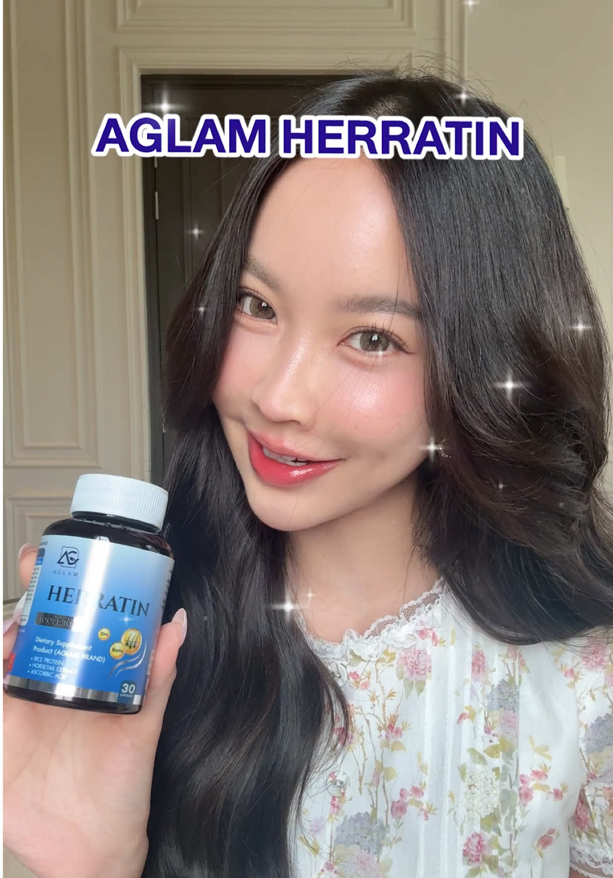 จากร่องแสกชัด ๆ ตอนนี้ผมใหม่เริ่มขึ้นแล้ว 💙🥰 #herratin #aglam 