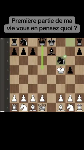 Première game de ma vie soyez indulgents 😆#chess #chesstok #echecs #fyp #foryou 