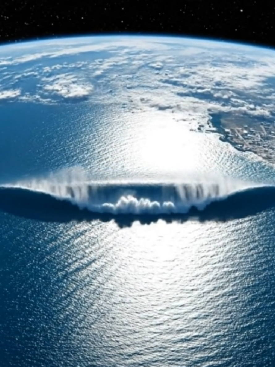 Massive Tsunami 😱🌊 #fypシ゚viral #naturaldisaster #tsunami #floodwarning #usa_tiktok 