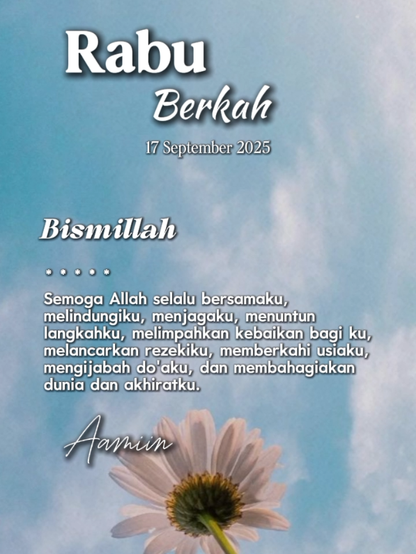 Rabu Berkah#CapCut #status #alfatih05 