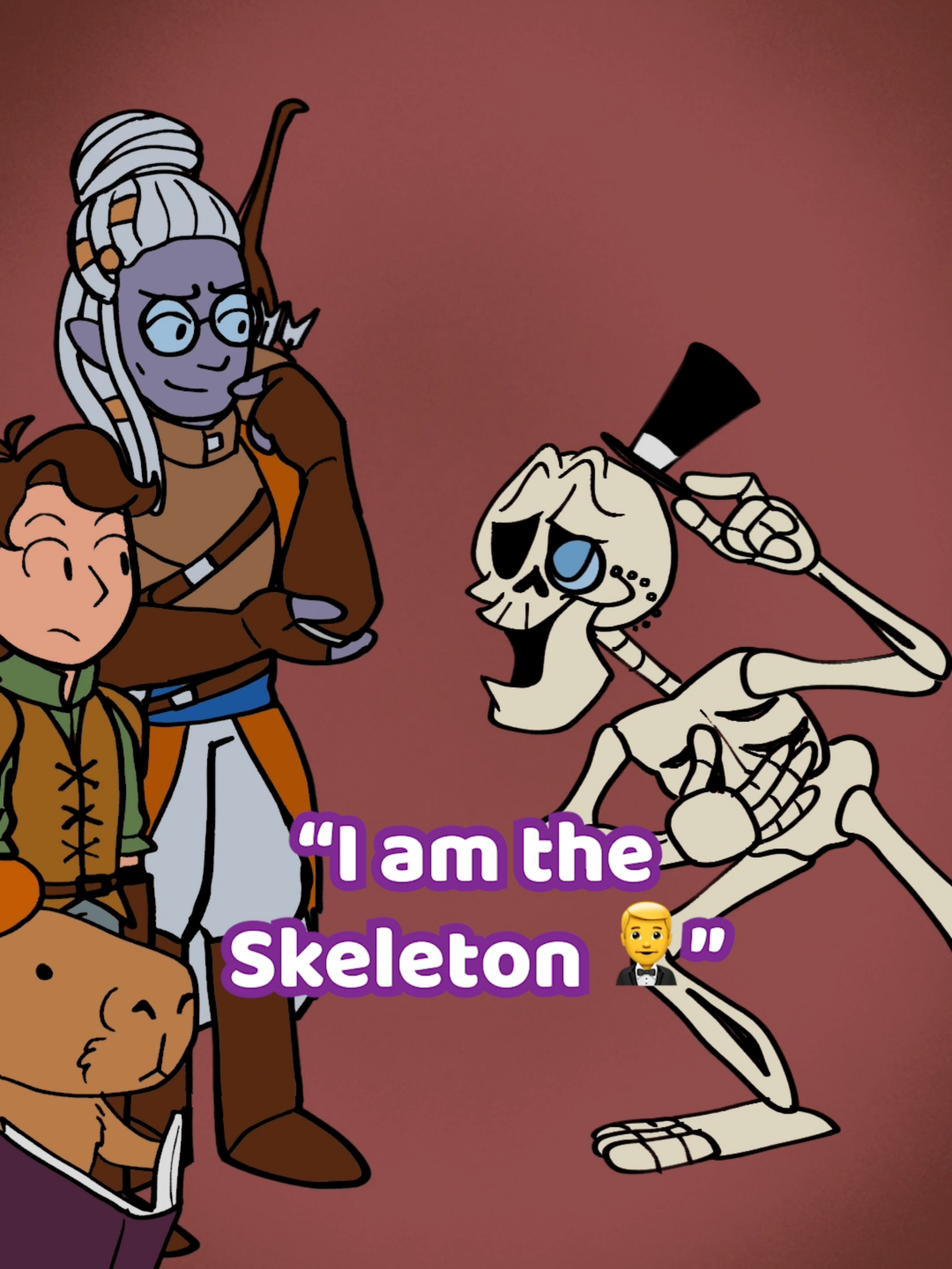Gilligan's Grave - Inskeletons Check (ANIMATED) Special thanks to PaintraSeaPea on Youtube for the hilarious animation of one of our shorts from our campaign Gilligan's Grave! You can check out the VODs in our playlist or listen to us on Apple Podcasts and Spotify!  #ttrpg #nat19 #actualplay #dnd #dndtok #dndactualplay #actualplaypodcast #homebrew #streamhighlights #streamclips #ttrpgs #animation #animatedtiktok #dndanimated