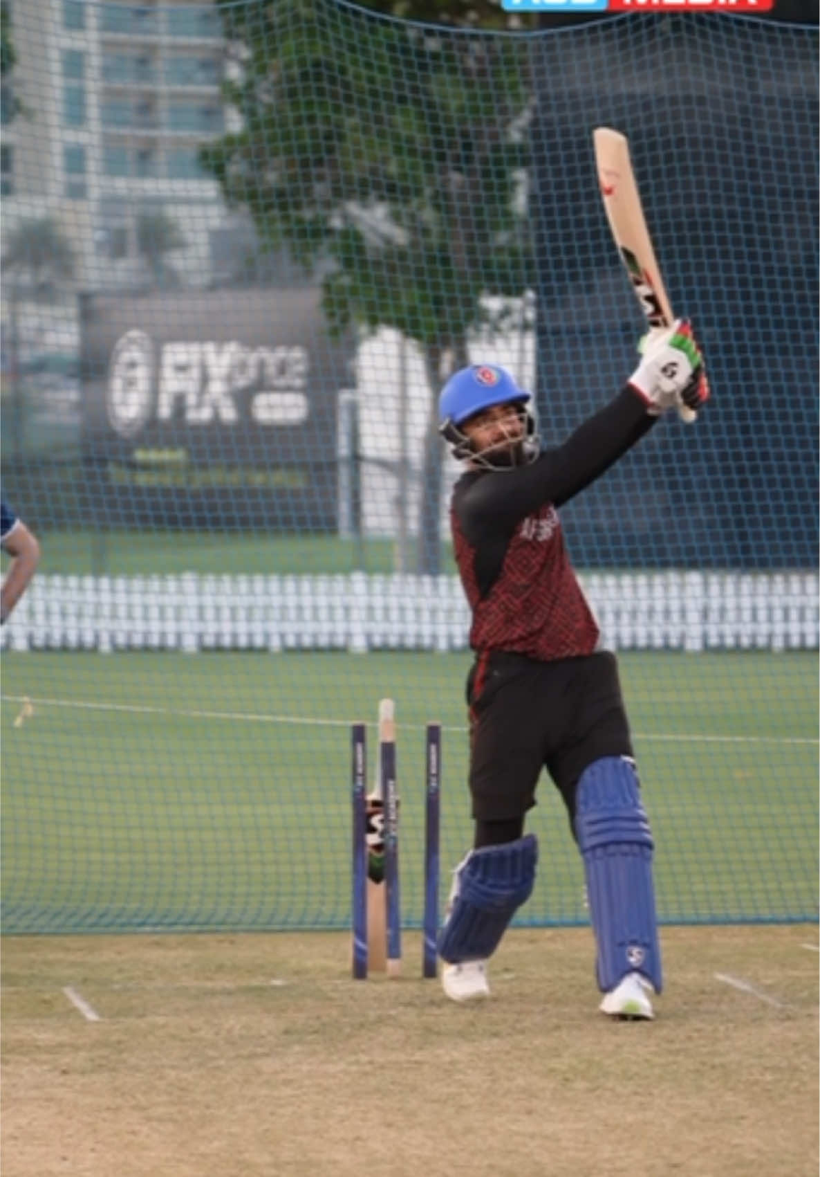The skipper in action! 👊👏 #AfghanAtalan | #AsiaCup2025 | #AFGvBAN | #GloriousNationVictoriousTeam