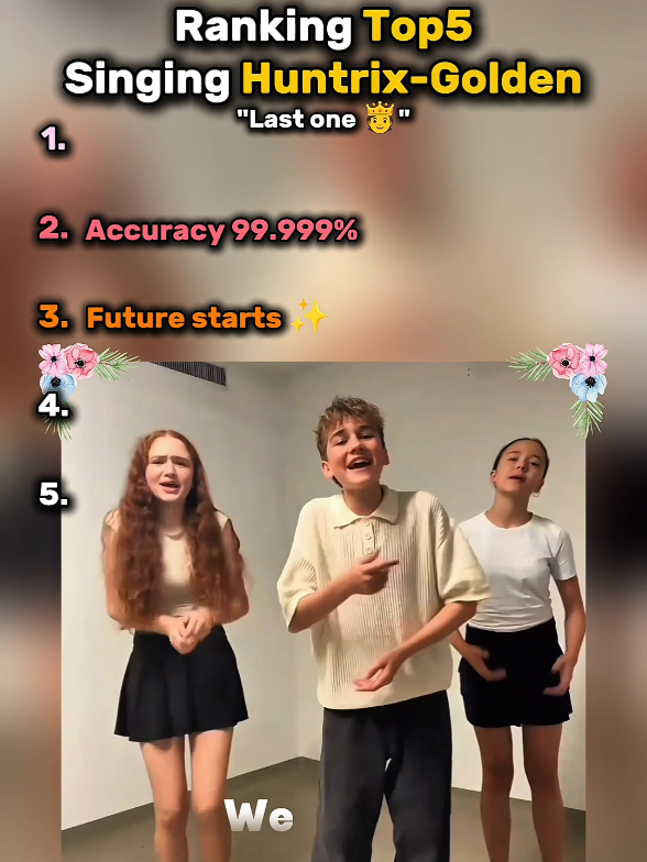 Ranking Top 5 Singing Huntrix-Golden  #huntrixgolden #singing #top5 #britishsinger #🇬🇧 
