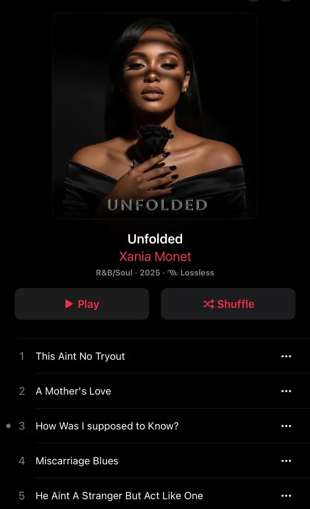 Let me tell you something everyone of these songs will have you in your feelings. ALL the emotions! I have cried this entire album! Whew… lost for words because she spoke them all! 👏🏽🤎  #xaniamonet #idontoenthecopyrightstothismusic #newmusic #fire #soul 