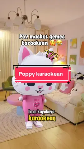 Poppy nyanyi bareng Hearts2hearts??😱😋🫰🏻 #pvn #pvnshoes #poppy #maskot #kucing 