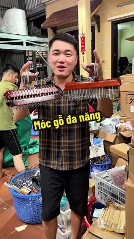 Móc gỗ inox đa năng #haichamchi #xh #mocgotreodolot #mocgotreoquanao 