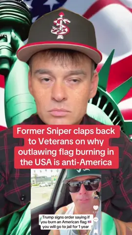 8/26: Yesterday, Trump signed an executive order jailing people for a year if they burn the American flag. This violates the 1st Amendment and a Supreme Court ruling. A combat veteran has ALREADY been arrested in protest and MAGA is cheering it on. #flagburinginusa #flagburningexecutiveorder #veteranburningaflag #trumpupdatetoday @Barry Bull #tiktok       