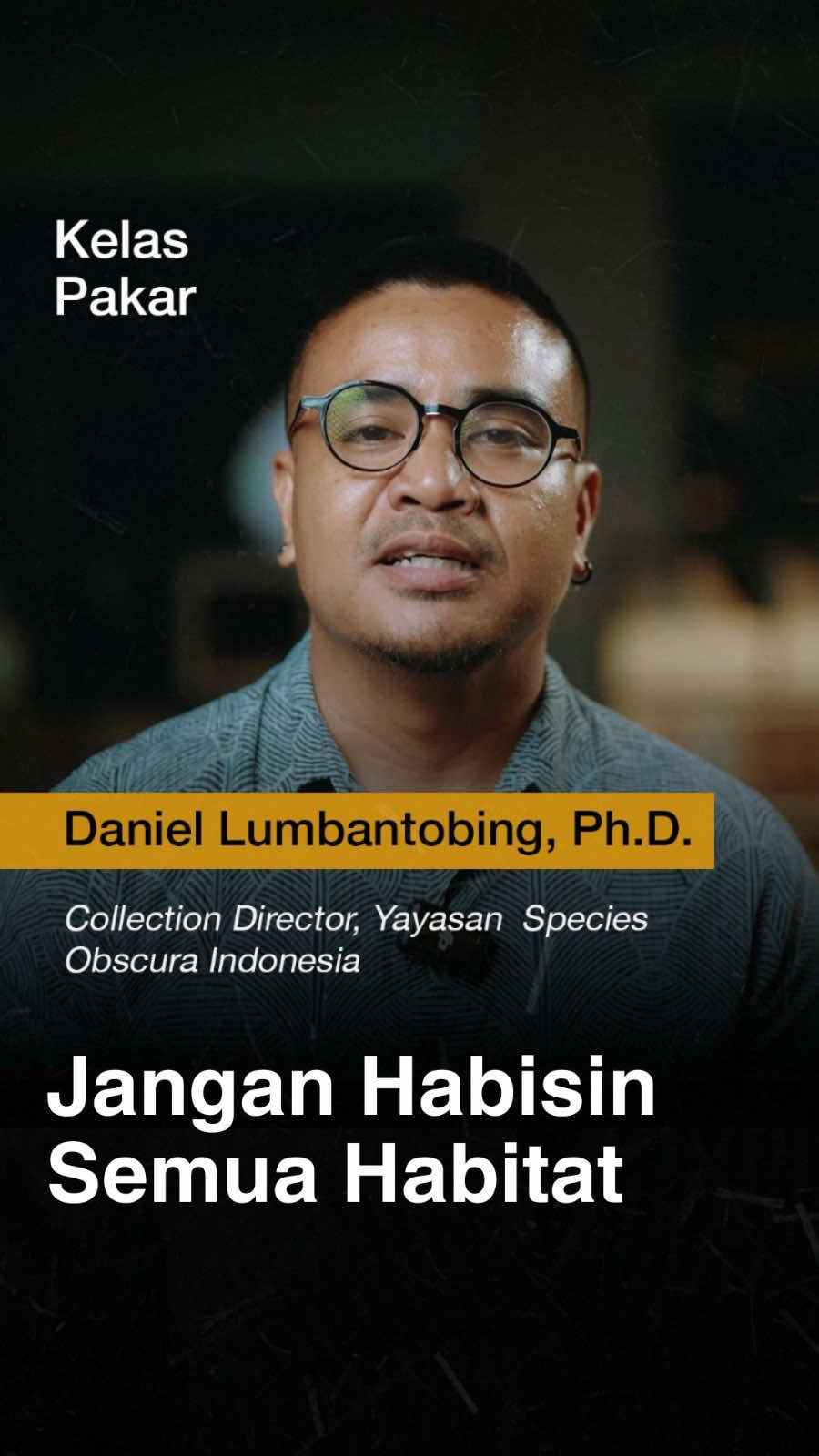Dalam video Kelas Pakar Malaka ini, Daniel Lumbantobing (calon pengajar @Menuju Kampus Malaka ) dari Yayasan Species Obscura Indonesia berbagi pengalamannya melakukan survei Amdal di kawasan pertambangan nikel. Ia menemukan habitat yang terfragmentasi, penurunan populasi ikan, dan pentingnya konsep metapopulasi untuk menjaga keberlanjutan ekosistem. Tonton selengkapnya di kanal YouTube Malaka. #Malaka #KelasPakar #MenujuKampusMalaka 