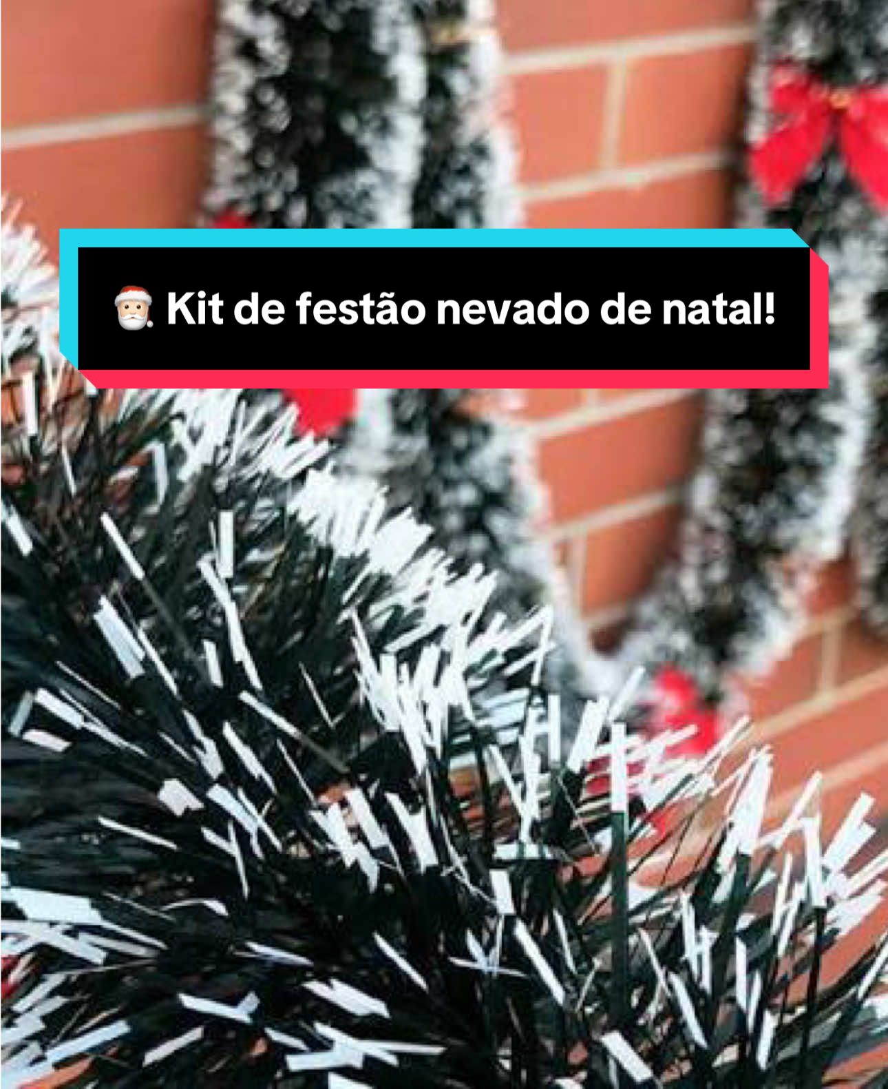 🎅🏻 Adquira já seu kit de festões nevados para decorar sua casa nesse natal! Conheça nossa linha de natal em nossa loja! #natal #festão #decoraçãonatalina #decoraçãodenatal #natal2025 