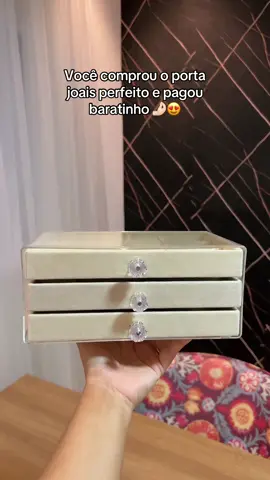 O desconto desse porta joais tá surreal hoje 😍😍😍 #viral 