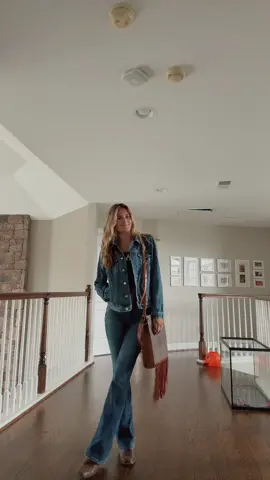 Denim on denim?  #fyp #westernfashion #blonde #OOTD 