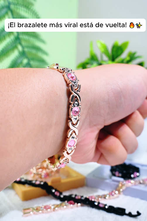 Con el elemento cobre para mejorar su salud, los resultados son increibles.#Pulsera #Accesoriostlegantes #magnetic #retro #tiktokshop 