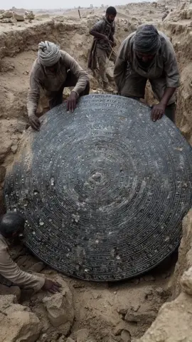 A metal disk that hums like a generator -4,000 years old. #ancient #mystery #technology #metal #viral 