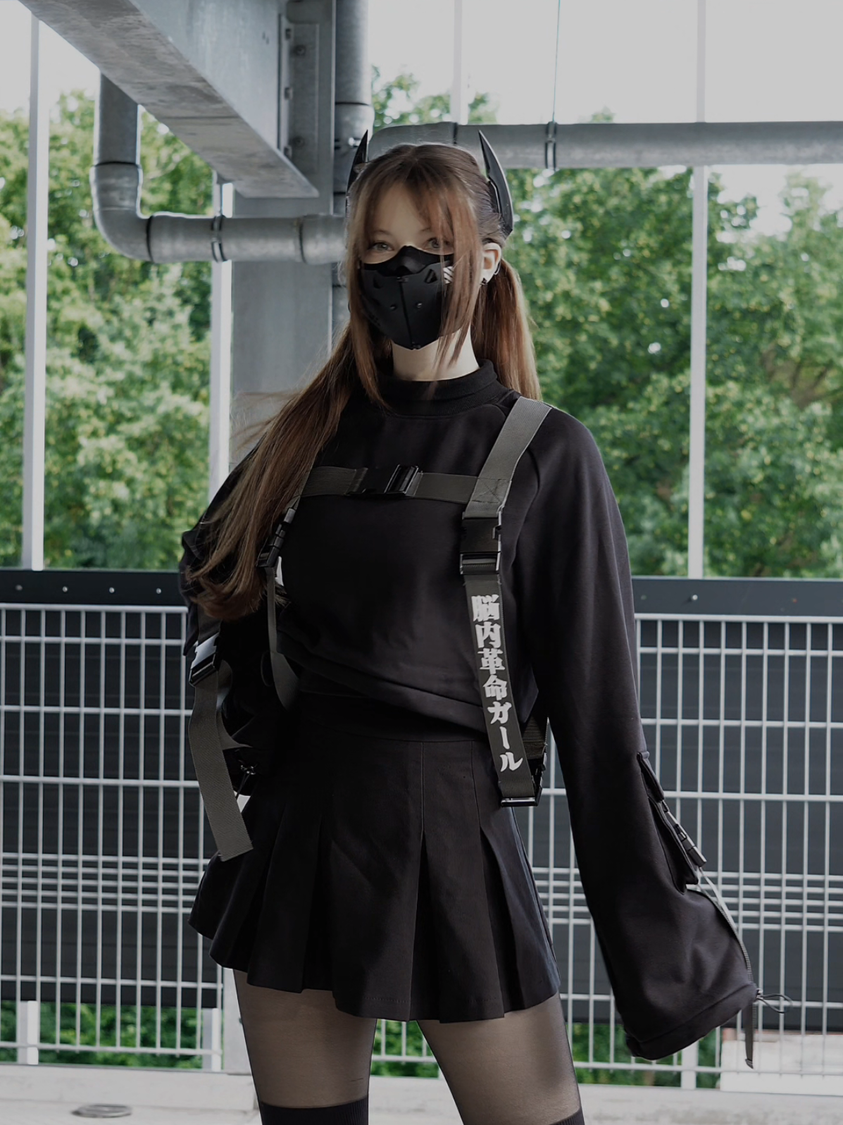 Hi ≧◠◡◠≦  #darkwear #techwear #darkwearfit #techwearfashion #cyberpunk 