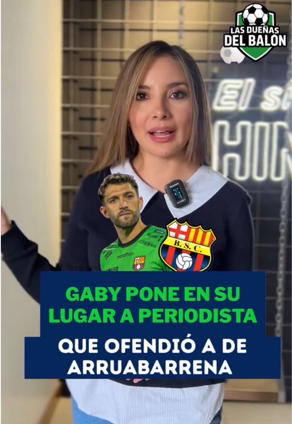 Gaby pone en su lugar a periodista que ofendió a De Arruabarrena  #lasdueñasdelbalón #barcelonasc #arruabarrena 