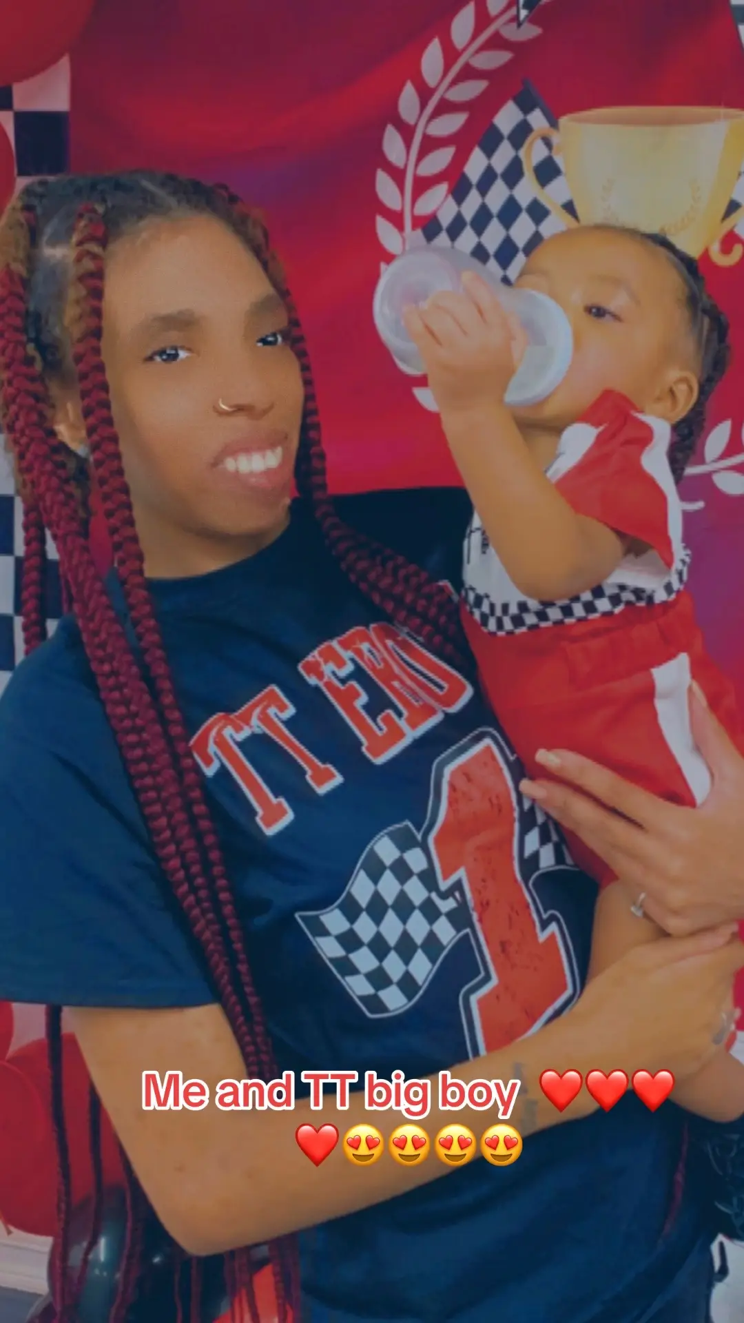 Me and TT big boy  ❤️❤️❤️❤️😍😍😍😍 #follow #fyp #nephew #viral #proudauntie♥️ 