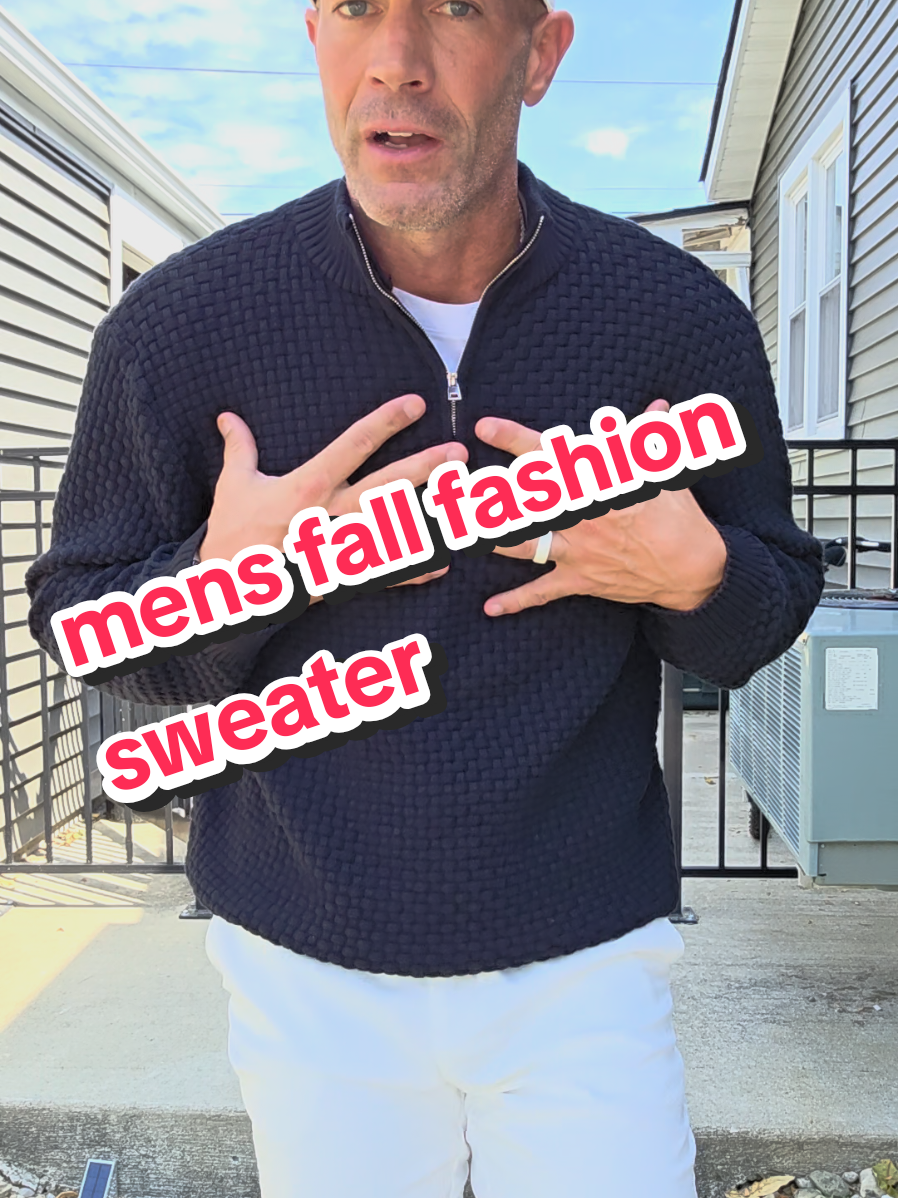 @Zaitun mens pullover sweater quater zip fall fashion look #titokshopcreatorpicks  #fallfashion #creatoricons #tiktokshopblackfriday  #tiktokshopcybermonday 
