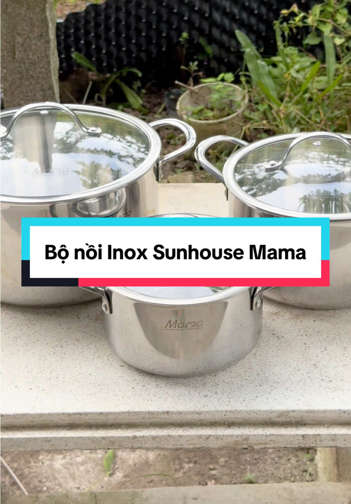 Bộ nồi Inox Sunhouse Mama #Sunhouse #Nồi 