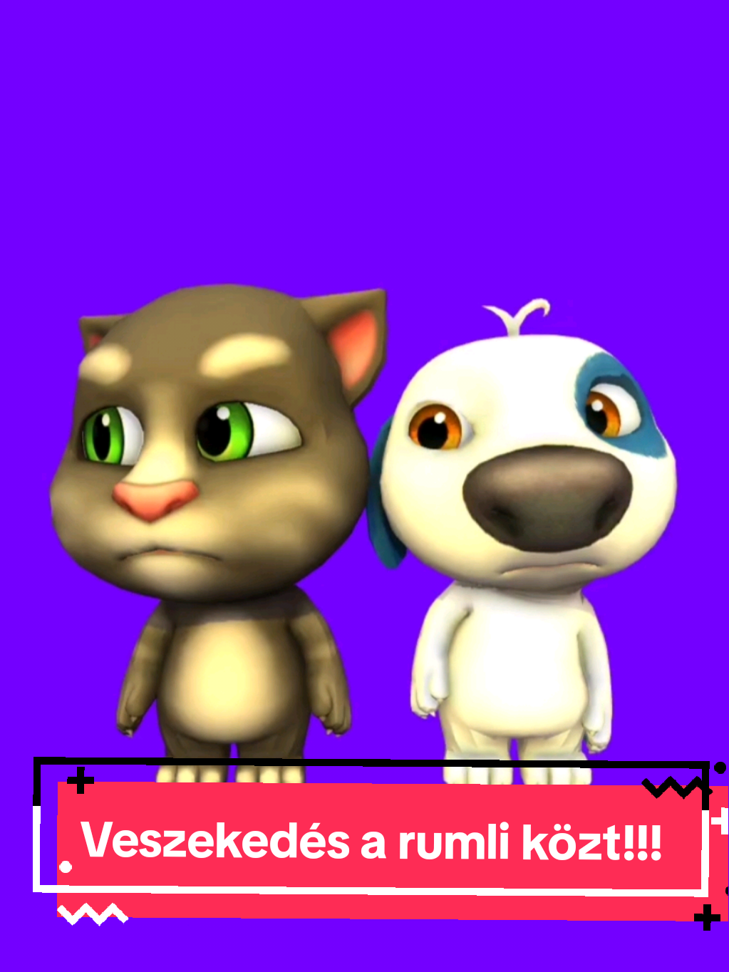 Hank és Tom veszekedik #talkingtomfriends #outfit7 