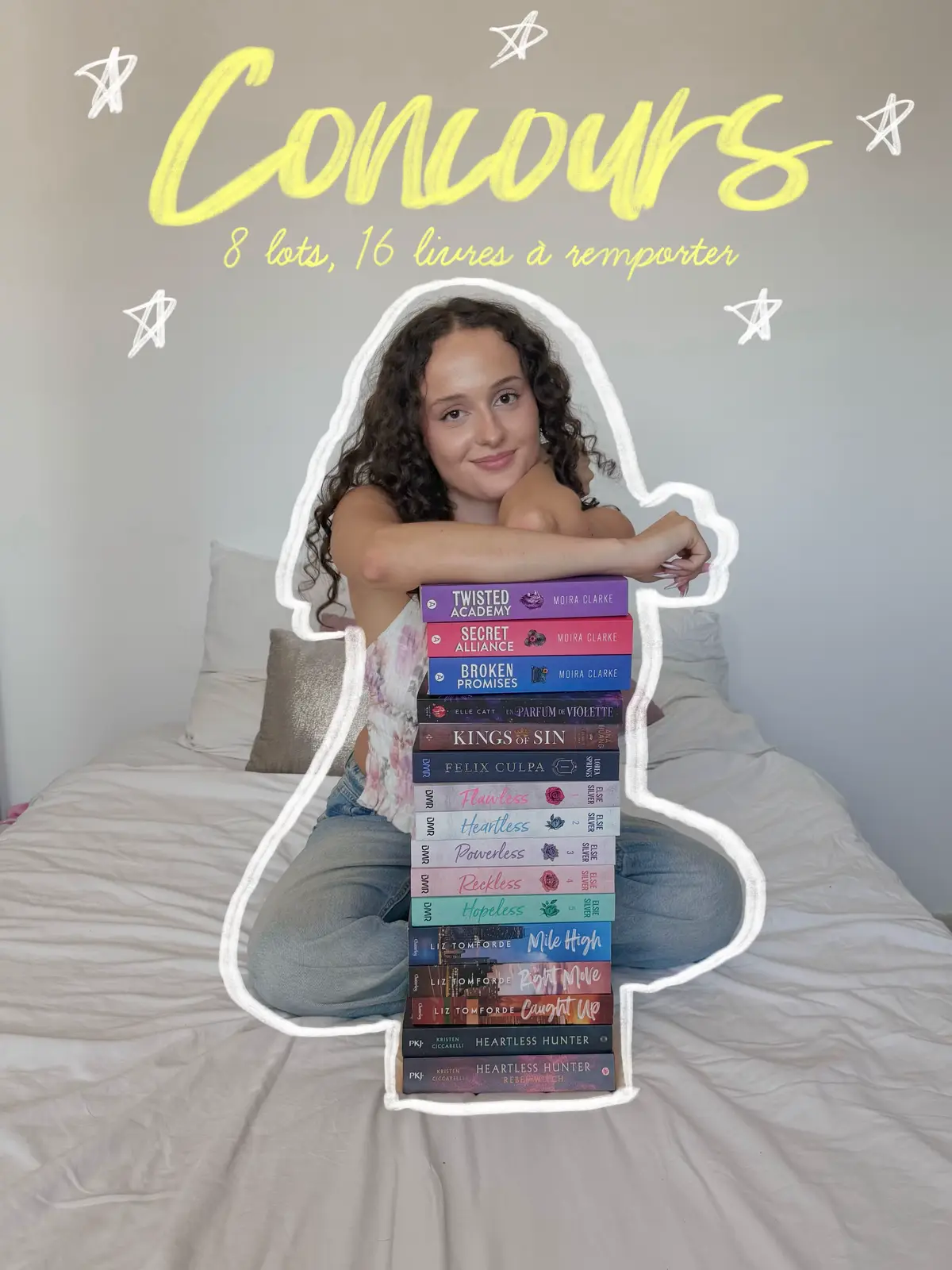 Hello booktok 🎂 Aujourd’hui marque ma 20e année, et pour fêter ça j’ai décidé de VOUS gâter 🤭 Et pour cela, je propose à 8 d’entre vous de gagner un des 8 lots au choix 🧚🏼‍♀️ Merci à vous de me suivre et de me soutenir ! Cette passion fait partie de ma vie depuis 3 ans et ça me tenait à cœur de vous remercier 👯‍♀️ Merci à toutes les maisons d’éditions participantes et de m’avoir suivie dans ce projet 🧚🏼‍♀️ Pour tous les lots il suffit de liker cette publication et de commenter pour le lot que vous voulez (si tous vous tentent ce n’est pas la peine) ainsi que de respecter ces dernières conditions : Pour le lot 1 et 5 : - suivre moi même et @Éditions BMR  Pour le lot 2 :  - suivre moi même et @Éditions Chatterley✨  Pour le lot 3 :  - suivre moi même et @Pocket Jeunesse  Pour le lot 4 :  - suivre moi même et @Éditions Addictives  Pour le lot 6 : - suivre moi même uniquement Pour le lot 7 :  - suivre moi même et @Plumes du web  Pour le lot 8 :  - suivre moi même et @lizia.fr  un commentaire = une participation, vous n’êtes pas obligés d’identifier quelqu’un (mais si vous pensez que ce concours l’intéresse 👀)  Vous pouvez repartager en story pour plus de chance 🍀  Vous pouvez évidemment participer pour tous les lots, si ces conditions ne sont pas respectées je me réserve le droit de refaire un tirage. • • vous avez d’autres chances sur l’autre res*** #giveaway #booktokk #clubdeslecteur 