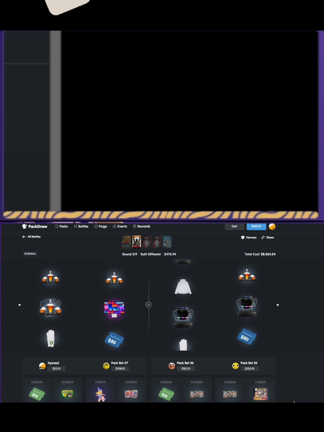 IS THAT 50 GRAND (NO CAM) #XPOSED #PACKDRAW #kickstreaming