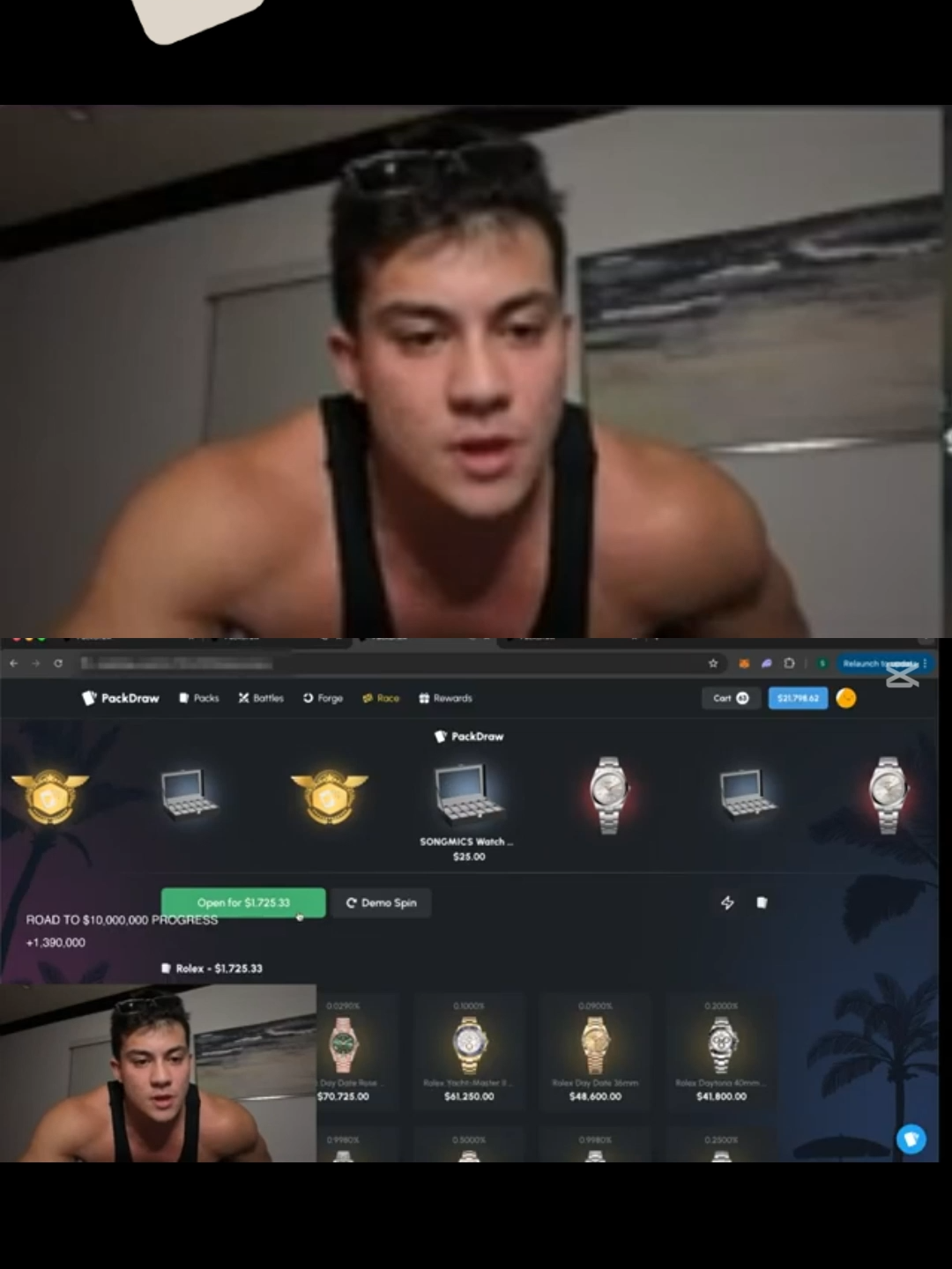 HE NEEDED THAT SO BAD #TOGI #PACKDRAW #KICKSTREAMING