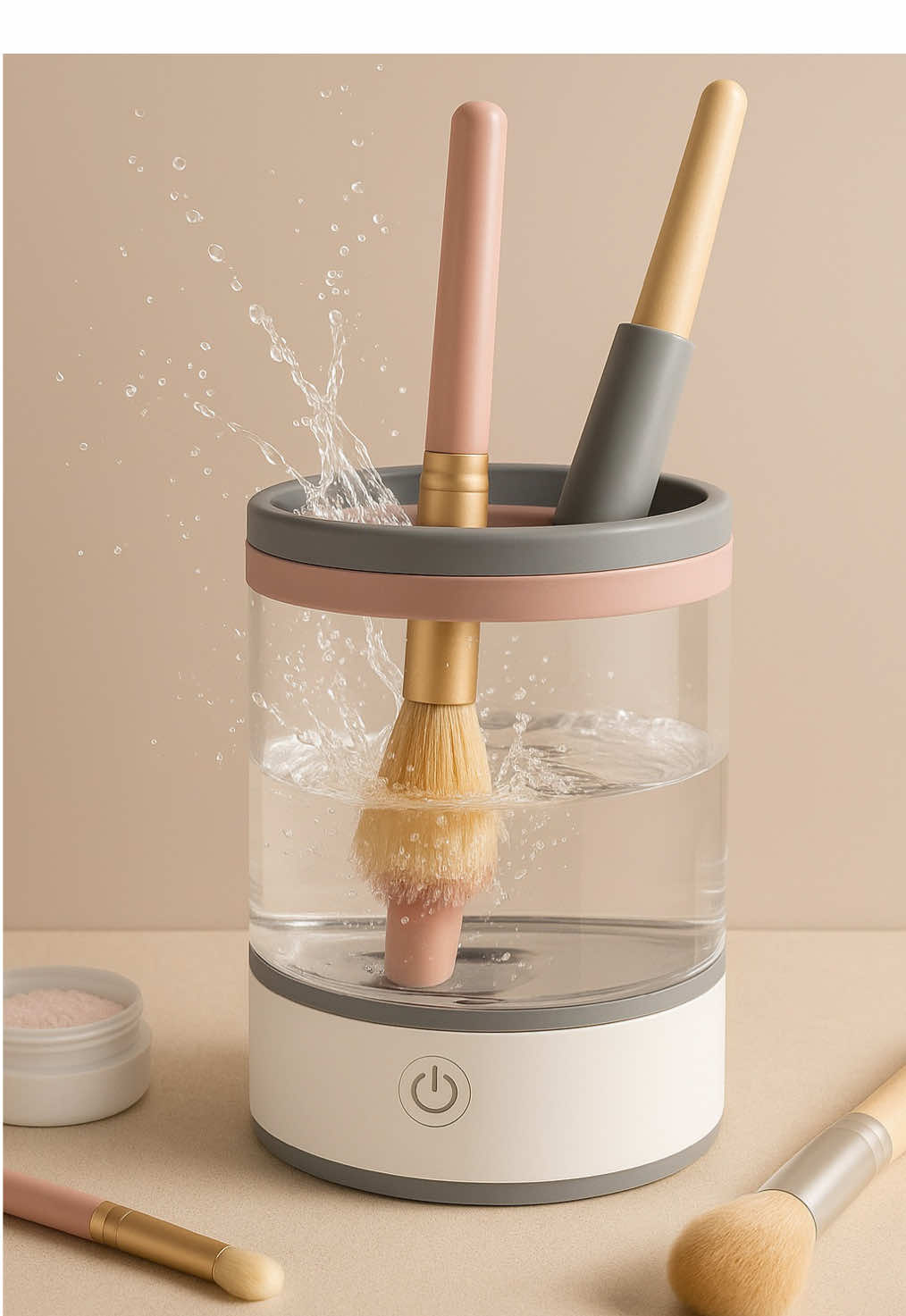 « Des pinceaux propres en quelques secondes ⏱️💄 👉 Disponible sur GadgetChic.eu ✨ 🚚 Livraison rapide » #NettoyeurDePinceaux #RoutineBeauté #AstuceMakeup #TikTokMadeMeBuyIt #GadgetChic