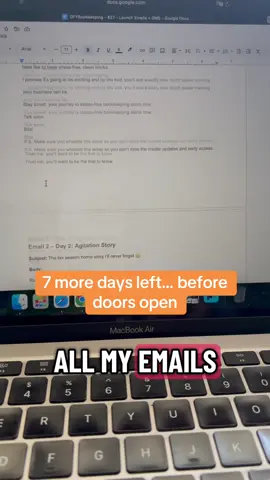 🚀 The countdown has started… Emails done, Automations are activated, the funnel is READY, facebook ads are LIVE. People are already joining the waitlist.  Doors open next Tuesday… Want 12 months of bookkeeping done for you for just $27? 👀 #BookkeepingMadeEasy #SmallBusinessTips #BusinessOwnersLife #EntrepreneurGoals #BusinessFinances