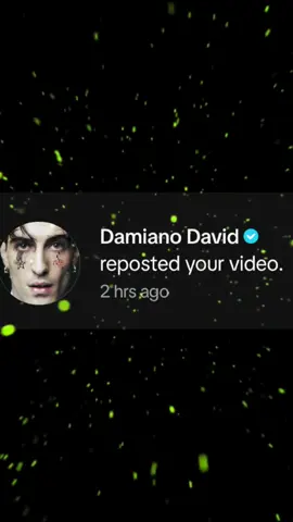 I am seriously the luckiest girl alive right now!! @Damiano David reposted!! OMG!!!!! 😳😍😍😍😍😳 🙏