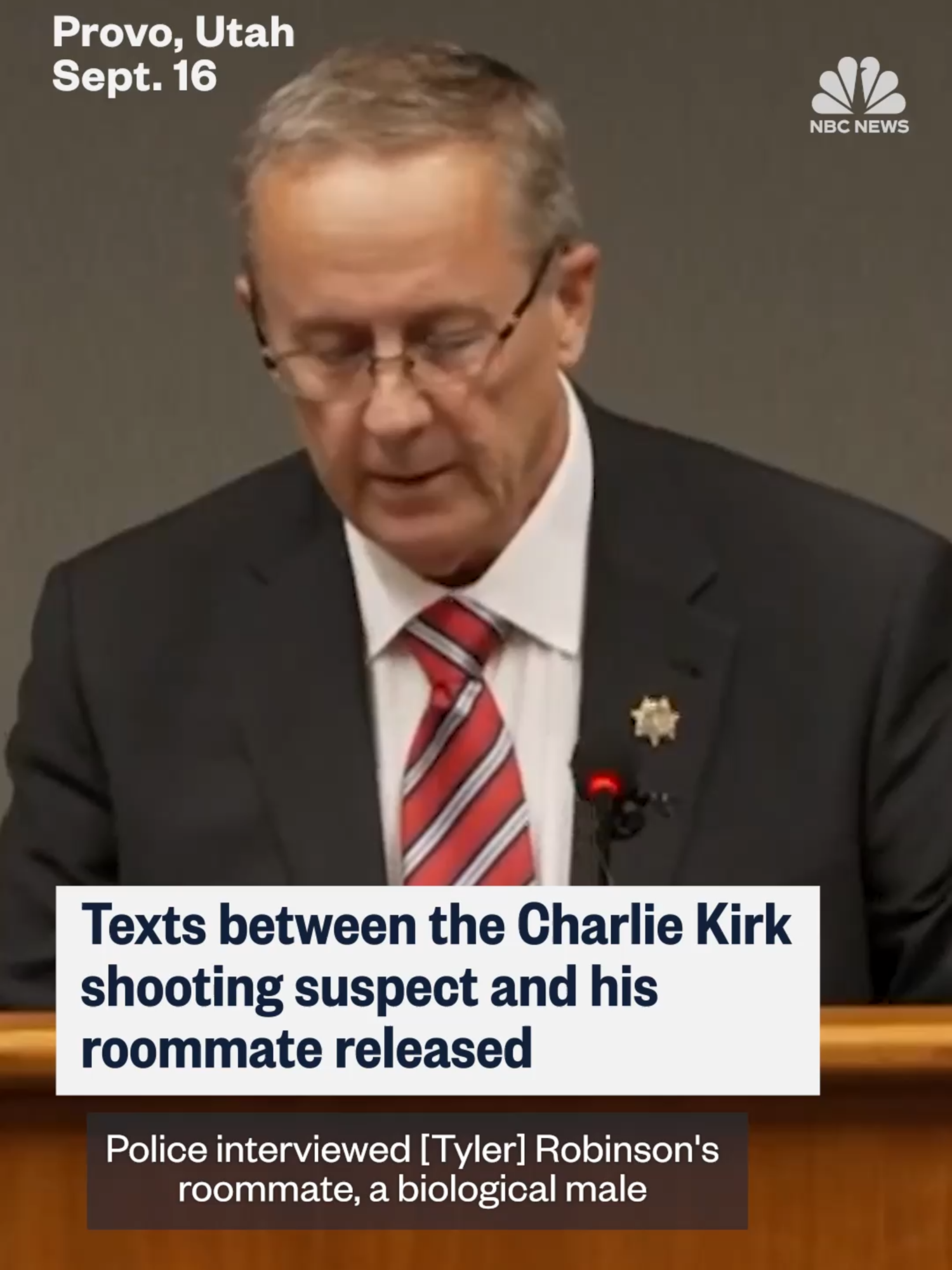 Utah officials release a text exchange between the Charlie Kirk suspect and his roommate in the moments after the shooting.