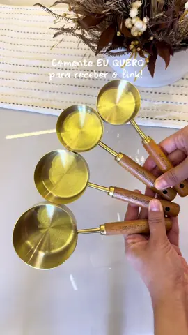 O kit de colheres medidoras mais lindo da shopee ✨ Comente eu quero para receber o link 🤍