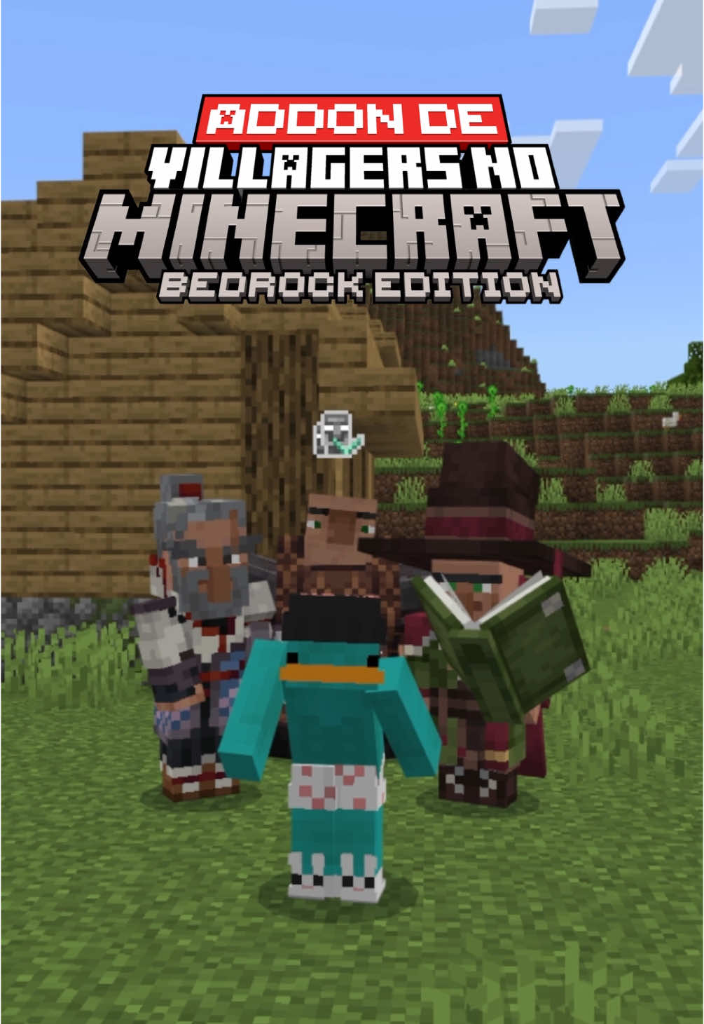 ESSE ADDON ADICIONA NOVOS VILLAGERS NO SEU MINECRAFT BEDROCK #Minecraft #fyp #minecraftpe 