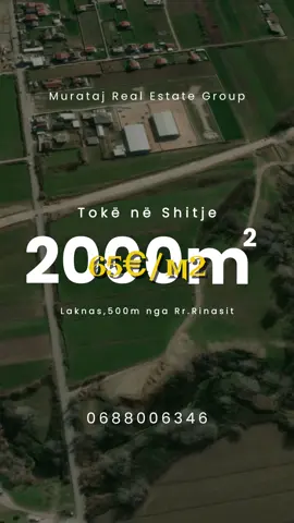 🟢 TOKË NË SHITJE – BËRXULL 🟢 📍 Vetëm 500 metra nga rruga e Rinasit! 🚨 2000m² në një nga zonat më të kërkuara për investim! 🌆 Zonë në zhvillim të shpejtë 🏗️ E përshtatshme për biznese, depo... ✈️ Afër Tiranës dhe Aeroportit 💶 Çmimi: vetëm 65€/m² 📞 +355 68 800 6346 📌 Mos e humb këtë mundësi, vendos truallin tënd në një pozicion strategjik! #tokë #shitje #berxull #rinasi #investim #realestate #muratajrealestategroup #tokëshqipëri #truallperbiznes