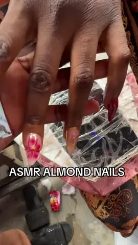 Nails asmr  #asmr #asmrnails #nailartist #almondnails #naildesigns 