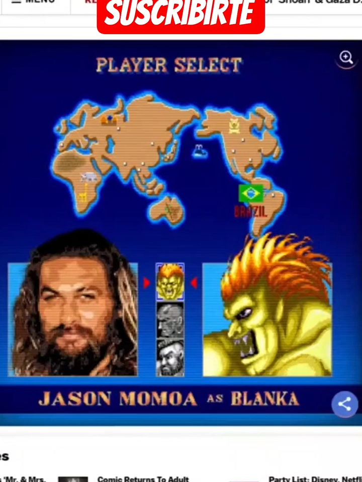 Jason Momoa será Blanca #streetfighter #losviejoscrujientes #streetfighter2 #cinegamer #retro