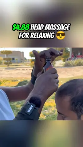 $4.88 HEAD MASSAGE FOR RELAXING 😎  #barber #asmr #headmassage #massage #usa 