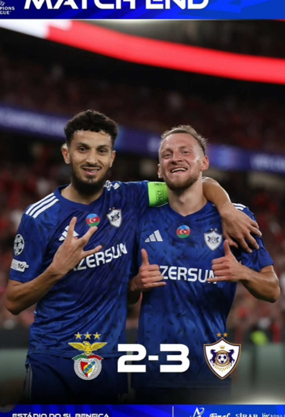 Sözlərin kifayətsiz qaldığı gecə❤️😍🔥sadəcə wowww səsləndirmə səs sahibi:spikeradam✅ #capcut #qarabag #benfica #qelebe #ChampionsLeague 