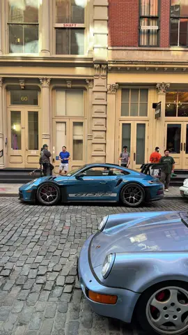 Street parked in SoHo🏙️ #porsche #gt3rs #nyc #fyp #foryoupage 