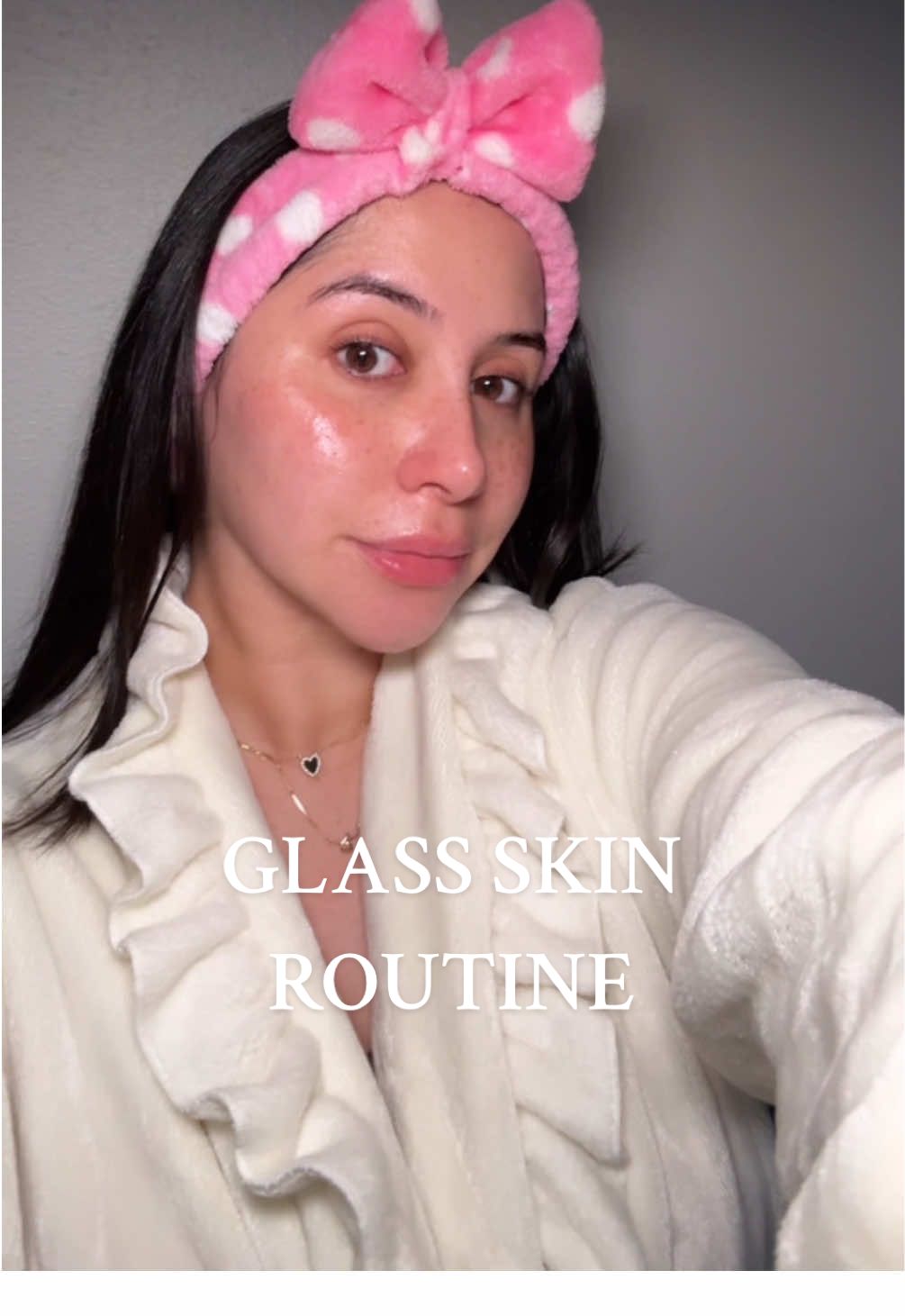 GLASS SKIN ROUTINE ✨🎀 #skincareroutine #nontoxic #glasskin #cuidadopersonal #arencia 